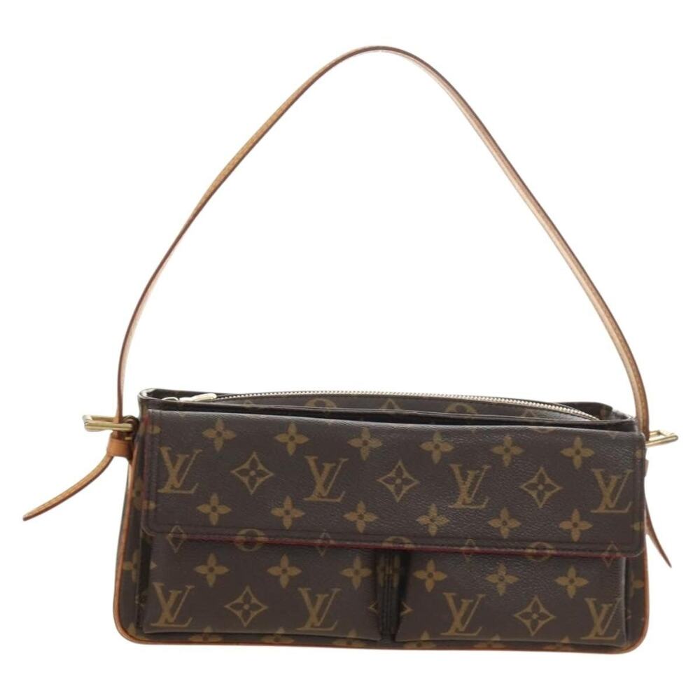 Louis Vuitton Monogram Viva Cite MM Shoulder Bag Brown